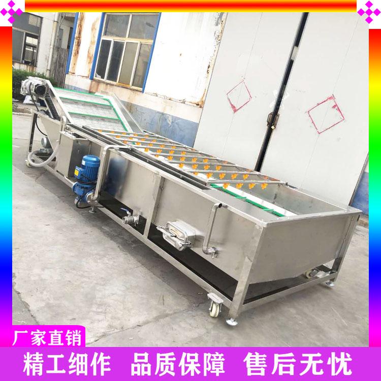 厂家供应娃娃菜清洗漂烫机 白菜生菜杀青机 蘑菇气泡清洗机 枸杞清洗烘干流水线