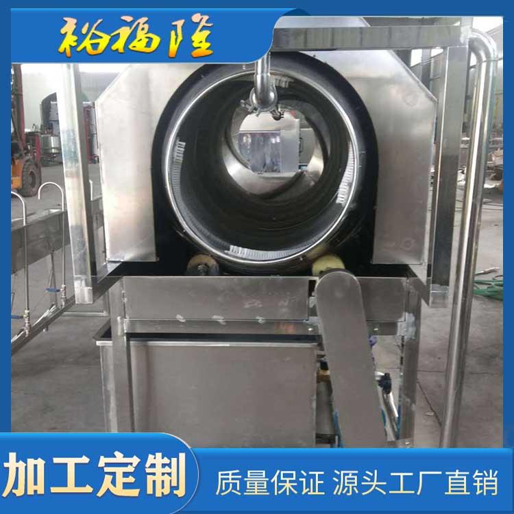 厂家定制3米滚筒清洗机 豆制品软包装滚筒毛刷清洗机