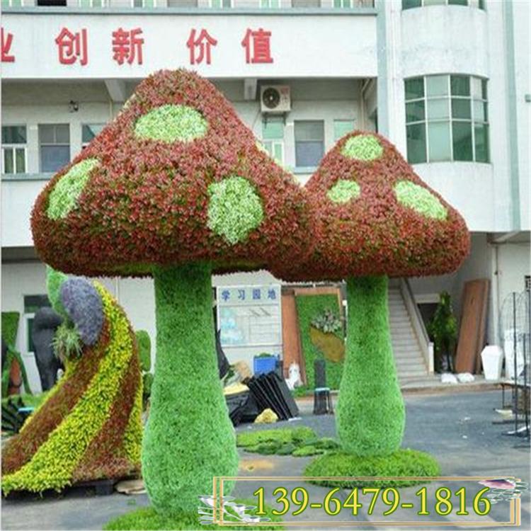 蘑菇造型 绿雕骨架制作 绿化造型图片别墅绿化
