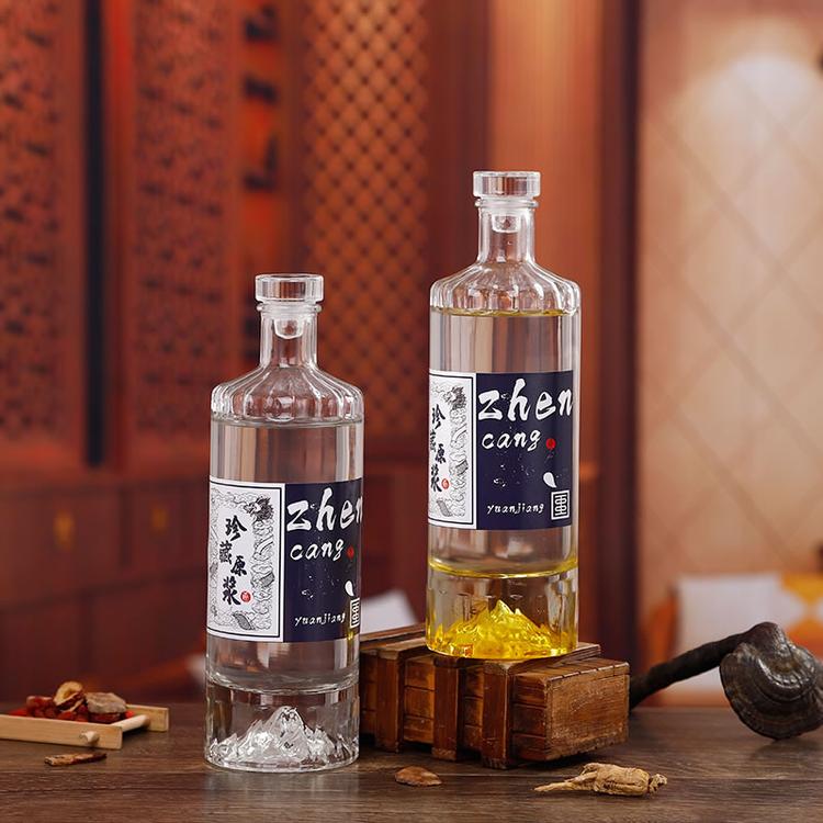 375ml蓝莓果酒玻璃瓶 女士酒瓶 富兴酒类包装