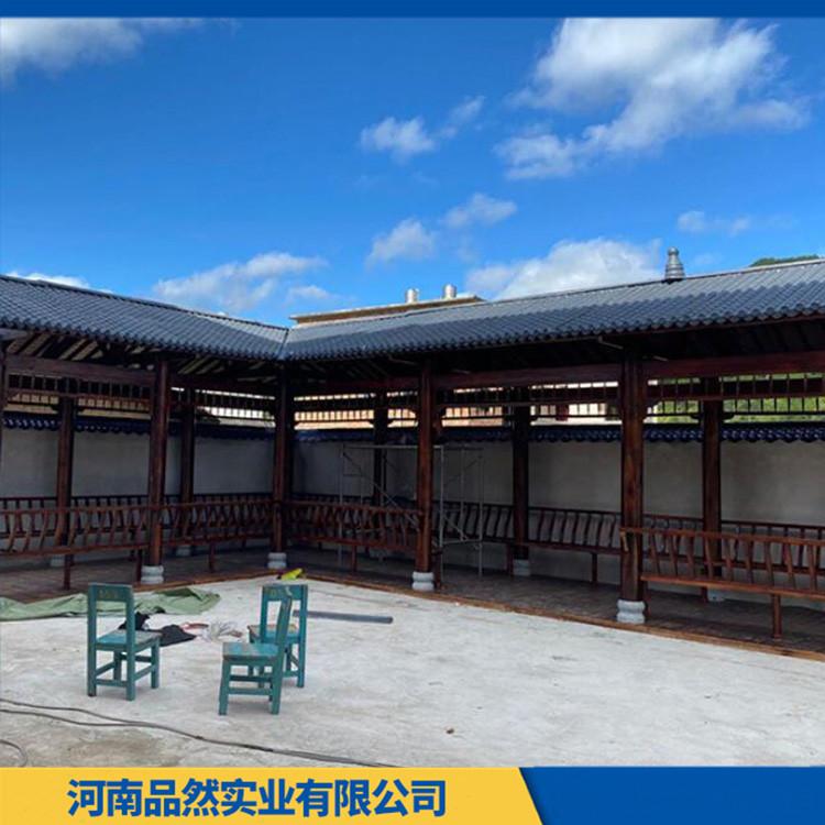 设计户外仿古木长廊 休闲防腐木木长廊厂家 款式多样 支持定做