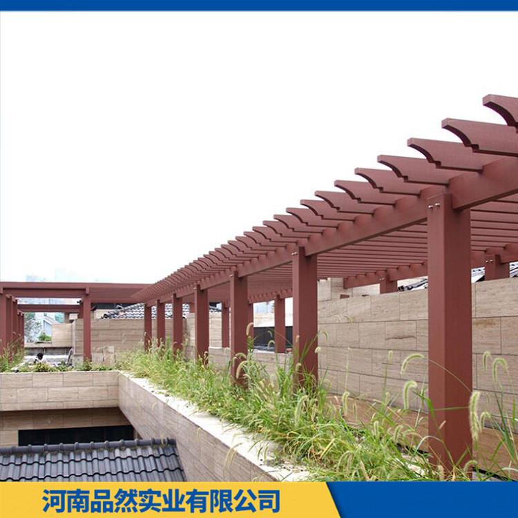 景观防腐木木长廊价格 公园防腐木木长廊定做 厂家直供 品质可靠