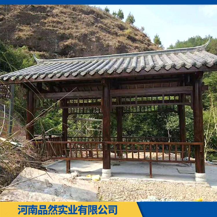 景观防腐木木长廊价格 公园防腐木木长廊定做 郑州品然 欢迎咨询
