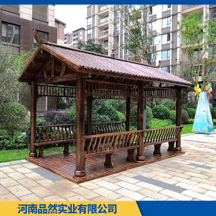 园林景观防腐木木长廊 园林防腐木木长廊工程 款式多样 支持定做