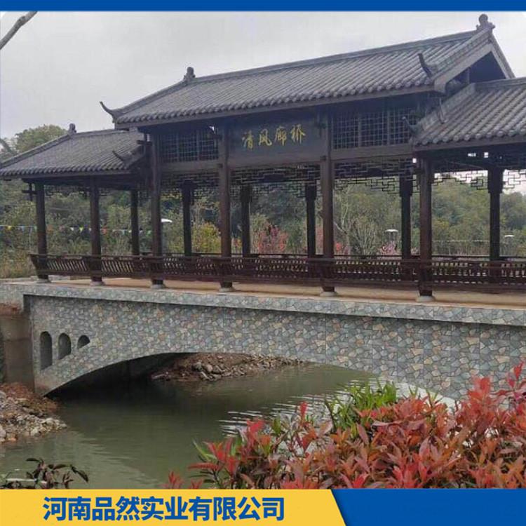 古建筑防腐木木走廊 大型防腐木木凉亭工程 厂家直供 品质可靠