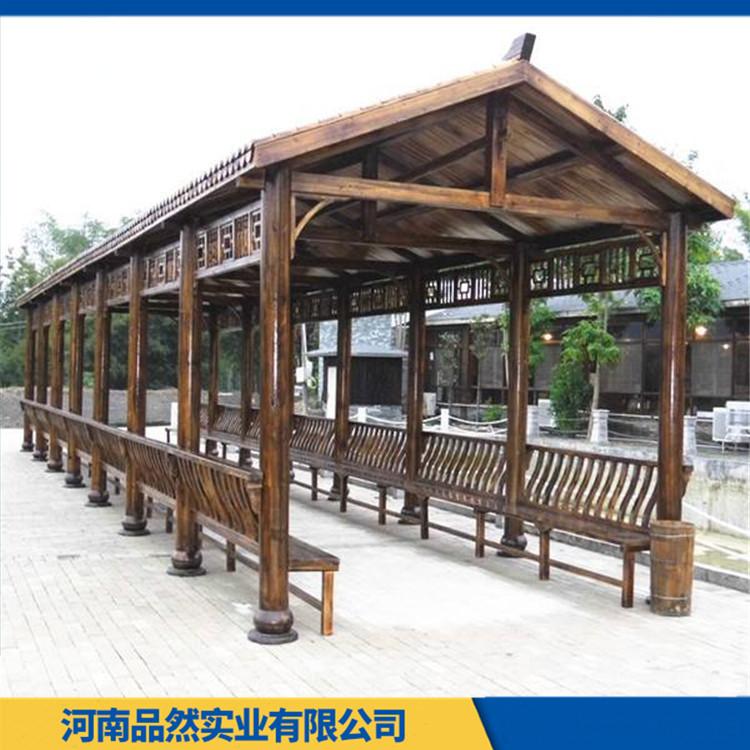 景观防腐木木长廊价格 厂家直销户外木走廊 款式多样 支持定做