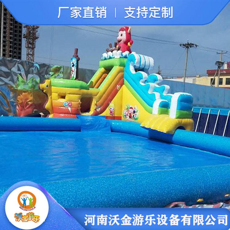 沃金充气水滑梯 移动乐园充气水滑梯 欢迎来电咨询订购