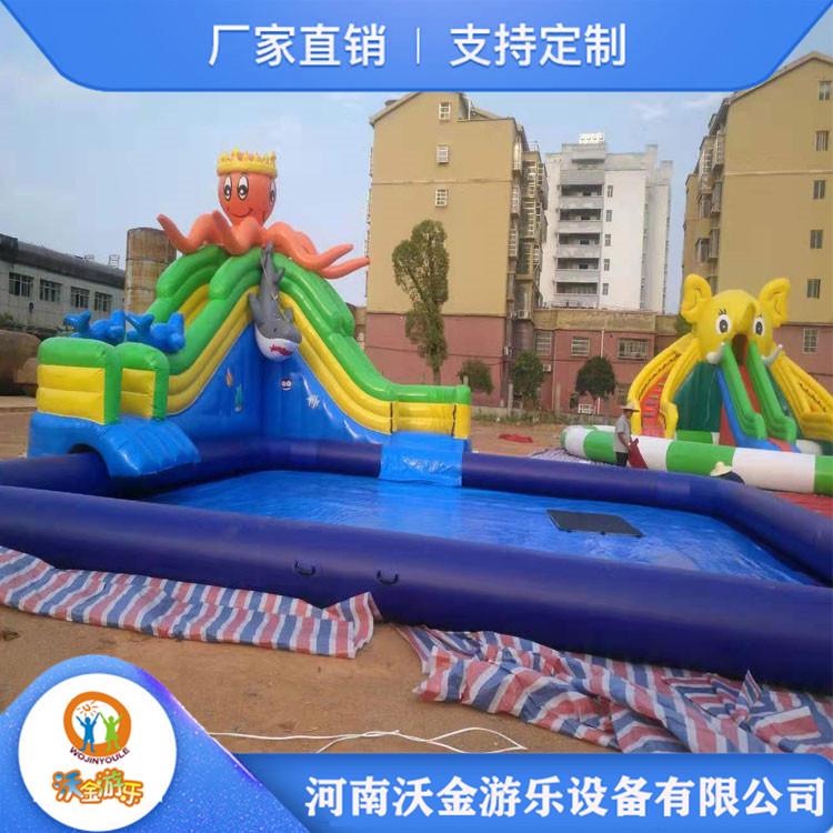 充气水滑梯定制 充气水滑梯价格 环保材质 安全无毒