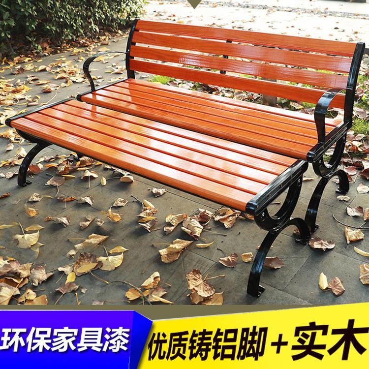 双人休息防腐木长椅 郑州公园休闲椅 加工制造 价格优惠