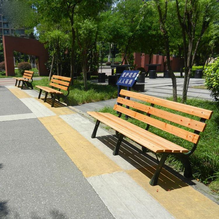 室外防腐木长椅 定做户外休闲椅 防腐性强 量大从优
