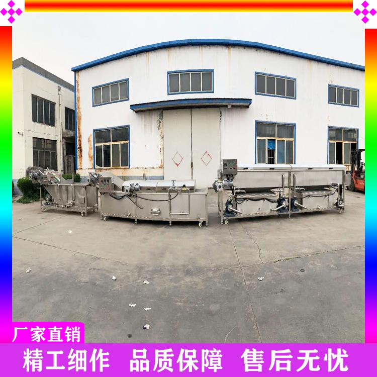 蔬菜水果连续蒸煮漂烫机 肉制品卤煮漂烫机 玉米清洗漂烫机 油菜生菜杀青护色漂烫流水线