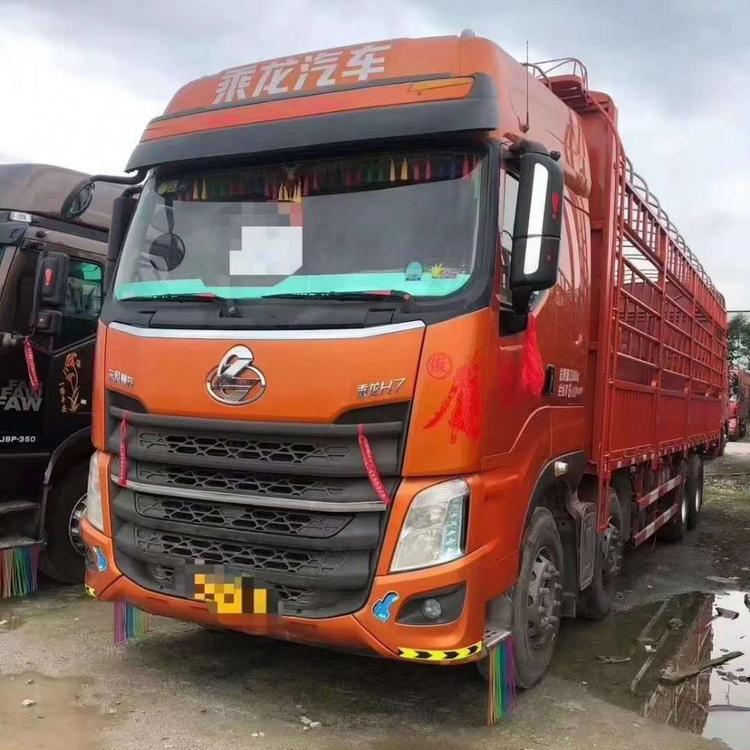 二手货车 乘龙H7前四后八9.6米高栏  国五 385马力 带全保