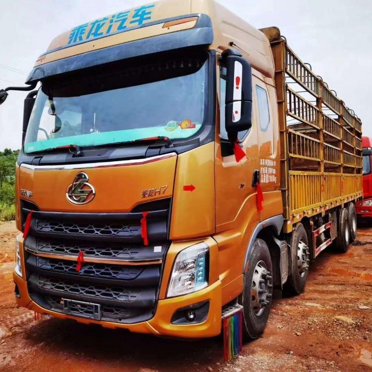 二手货车 乘龙H7前四后八高栏 国五  350马力 带全保 8*4