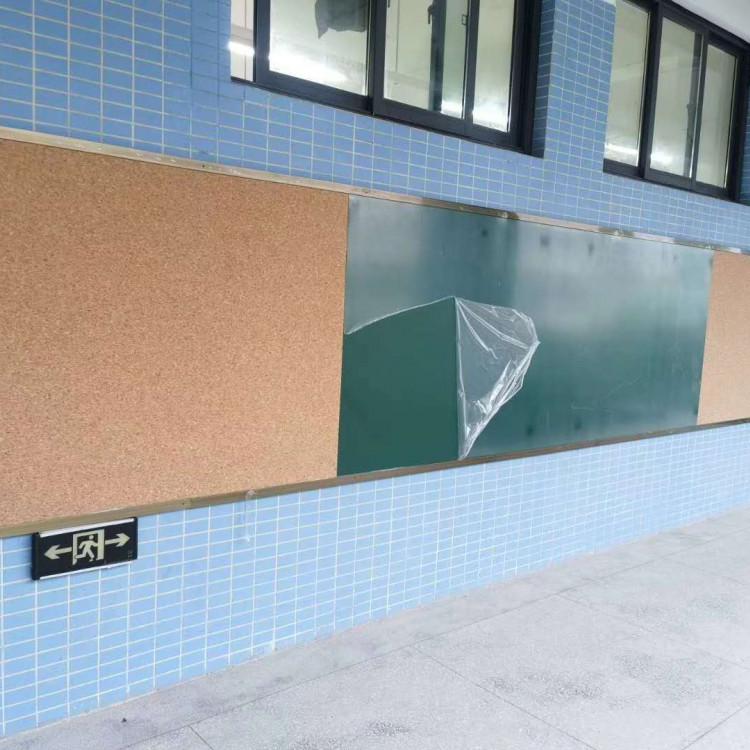 学校蒙布软木板安装 组合软木黑板报厂家供应