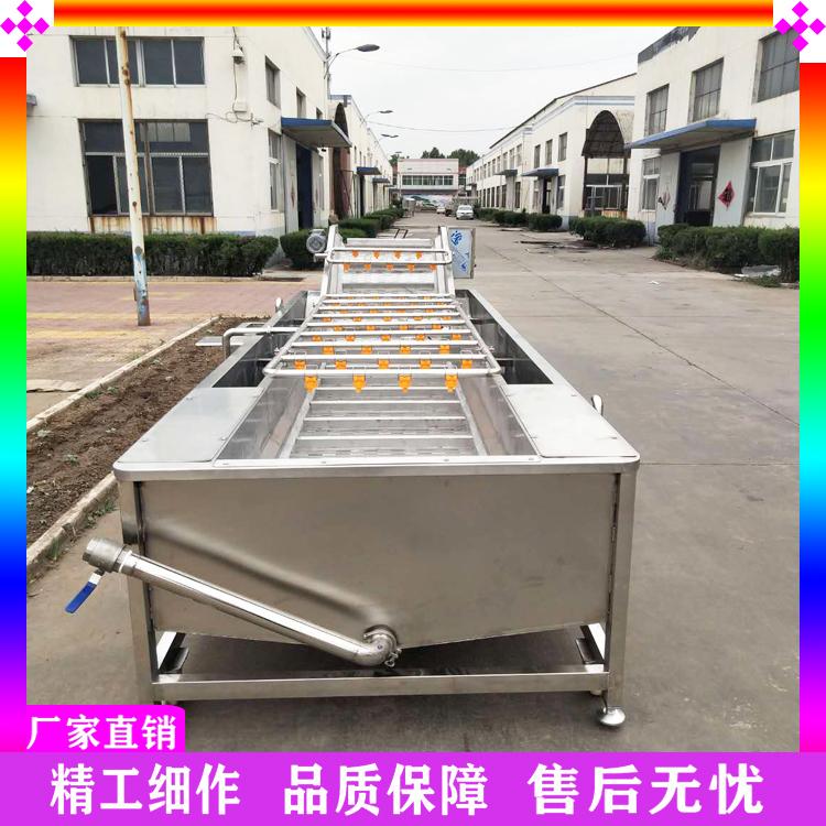 苹果黄桃冲浪式清洗机 枇杷果清洗加工设备 不锈钢梅子气泡清洗机 海棠果清洗设备