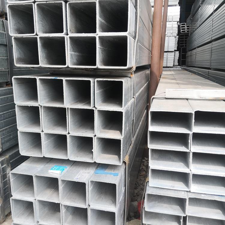东莞厂家现货 400*200扁通 200*100矩形管 镀锌扁管 大口径厚壁方通