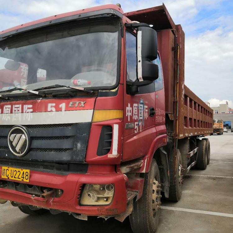 二手工程车 欧曼前四后八自卸车 国四 380潍柴动力8.2长货厢