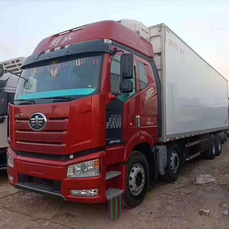 二手货车 解放前四后八冷藏车  国 五    460马力