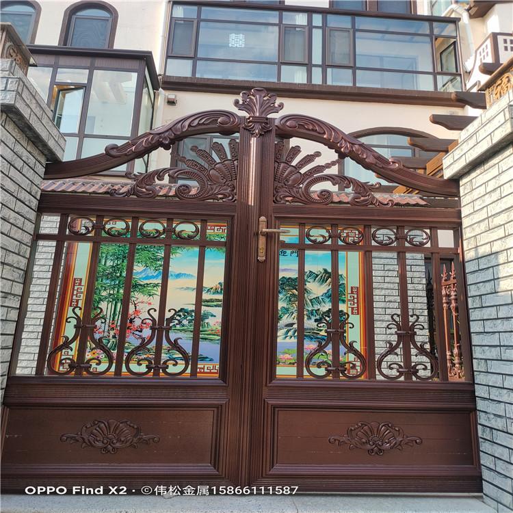 伟松铝艺门   铝艺大门   别墅大门加工