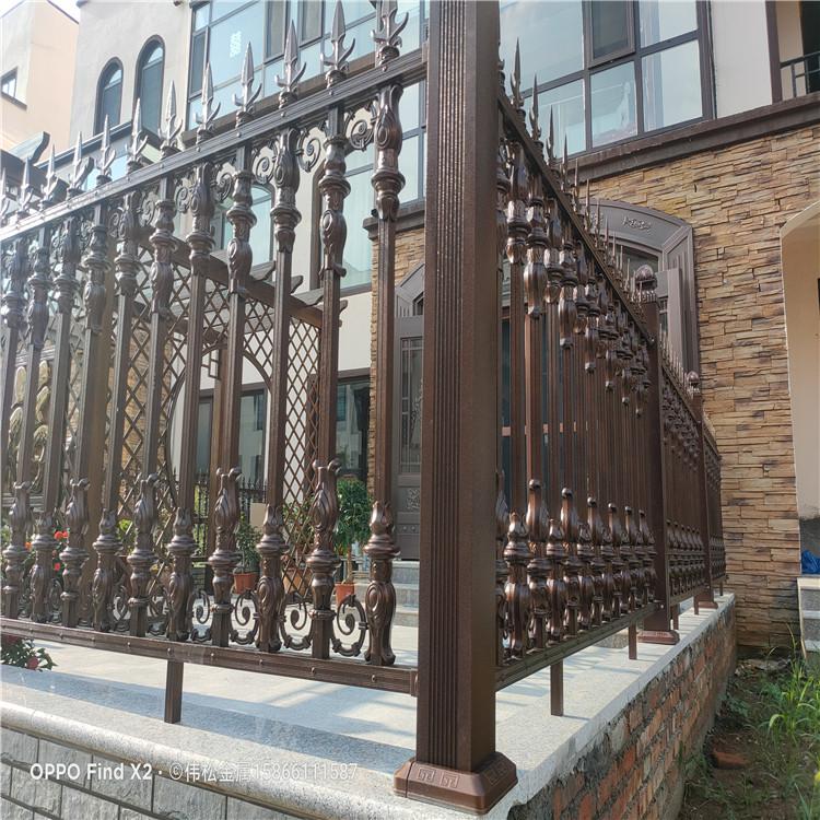 伟松铝艺护栏  铝艺围栏  铝合金护栏价格 货源充足