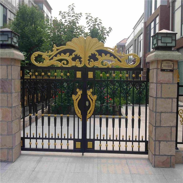 山东别墅铝艺大门  铝合金大门  铝合金小门报价 型号全