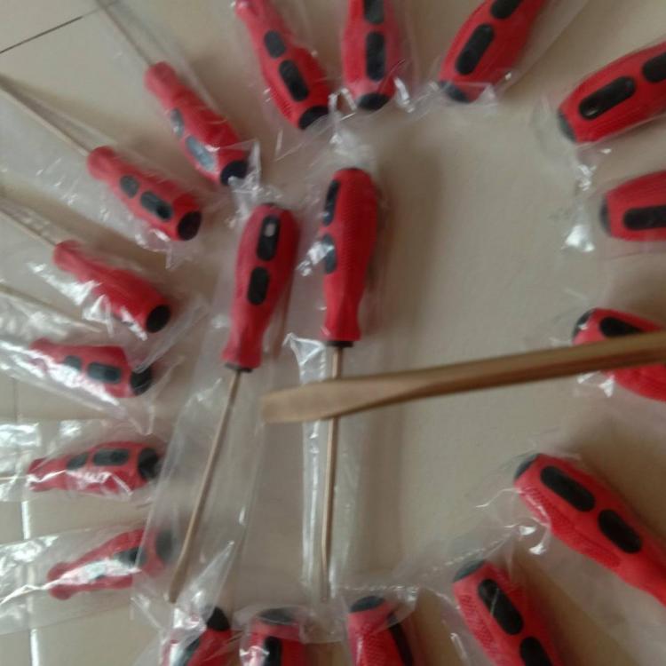 防爆工具 防爆一字螺丝刀 铜螺丝刀 铜改锥 防爆敲击螺丝刀 可定制异型