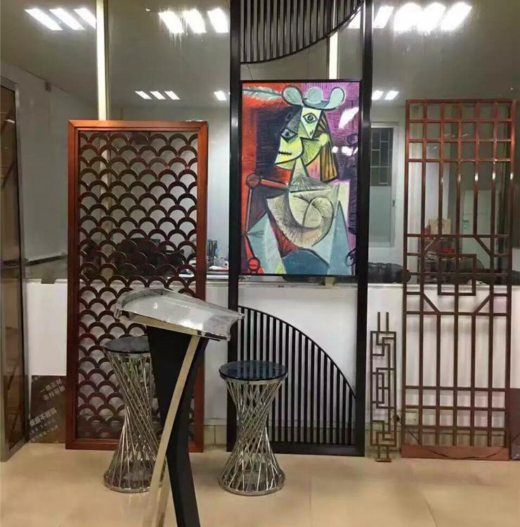 不锈钢金属镂空艺术屏风 金属屏风 装修材料不锈钢屏风厂家供应