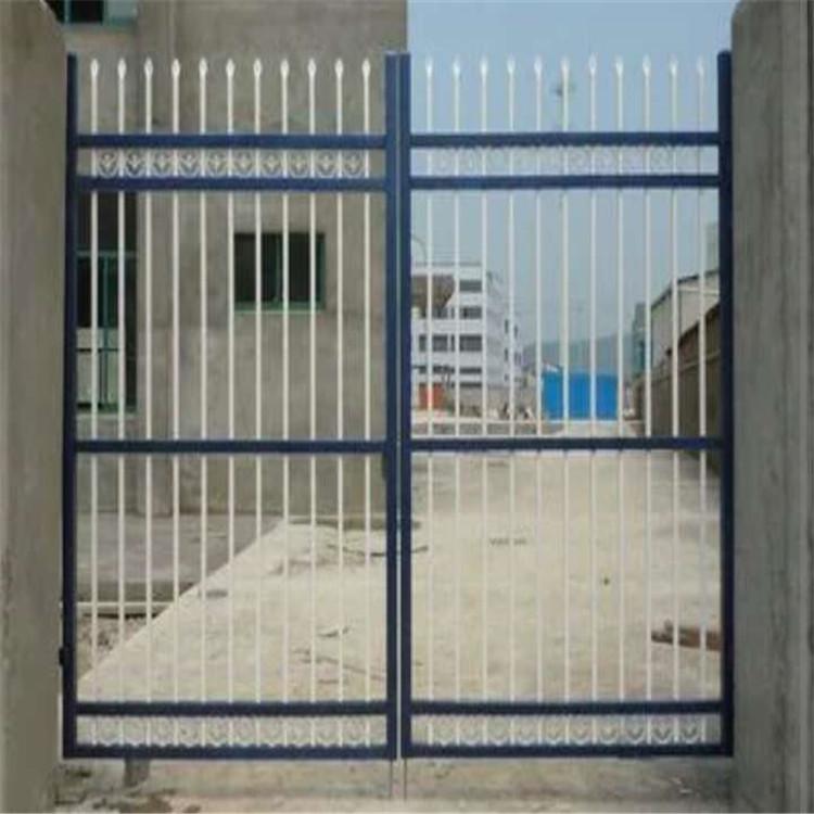 定制锌钢大门 学校庭院工厂锌钢门 新农村栅栏门