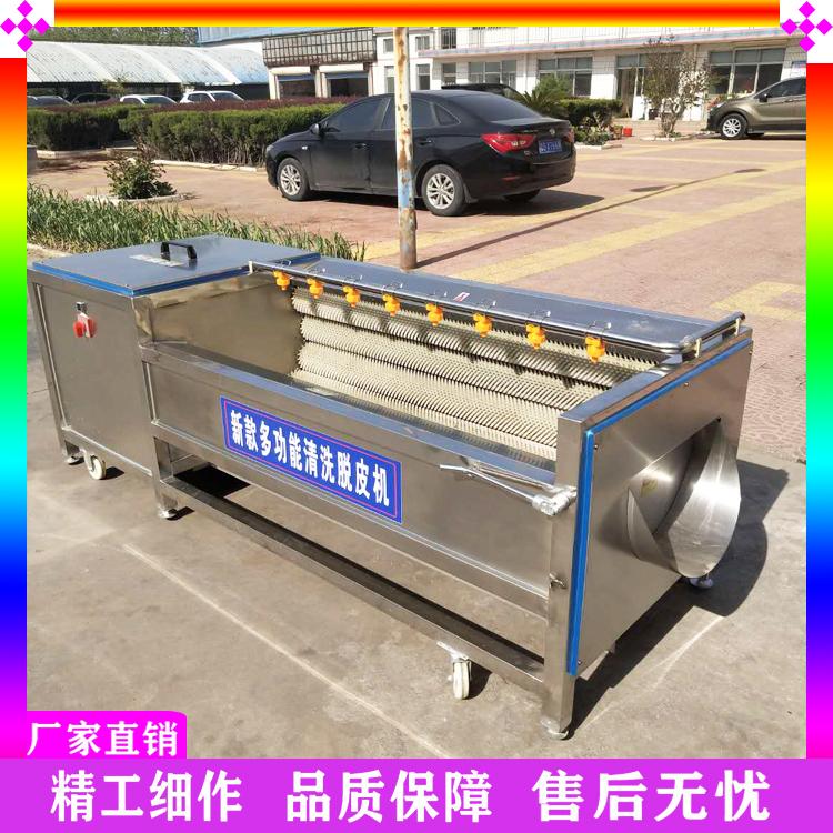马铃薯地瓜毛刷清洗机 土豆红薯大姜毛辊清洗去皮去泥机 胡萝卜毛刷式清洗机厂家直销