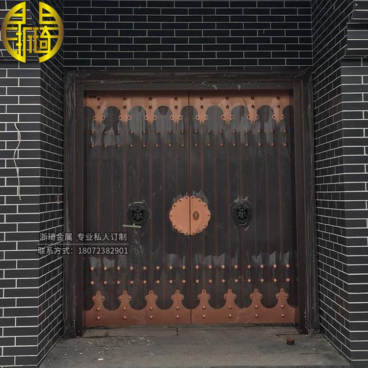 中式仿古大门 纯铜板 无贴皮 中式仿古大门 多款型 耐氧化