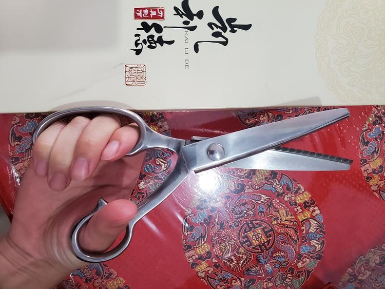花边剪刀服装裁缝剪锯齿剪刀圆弧牙波浪剪花狗牙剪布样剪刀服饰布料裁剪工具 5mm圆弧齿