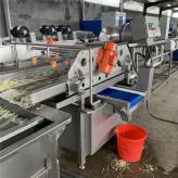 土豆净菜加工流水线设备 中央厨房洗菜生产线设备制作厂家