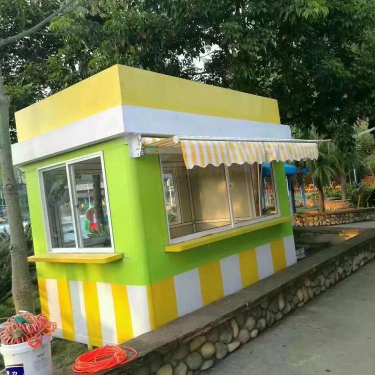 苍溪室外值班岗亭 可移动门卫保安亭 不锈钢小区物业治安亭