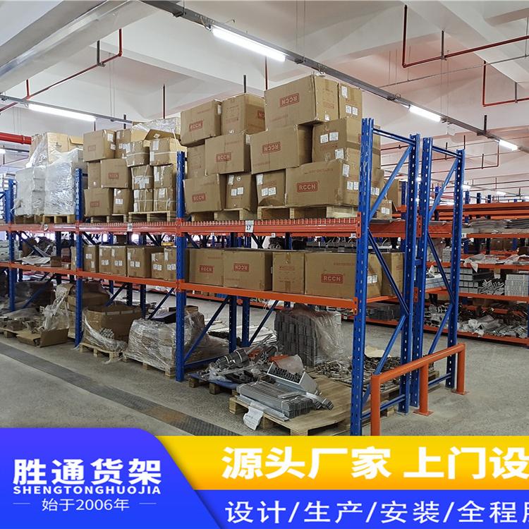 胜通货架厂   批发仓储仓库重仓货架  多层金属储存架   展示架3000Kg每层    定做仓储货架
