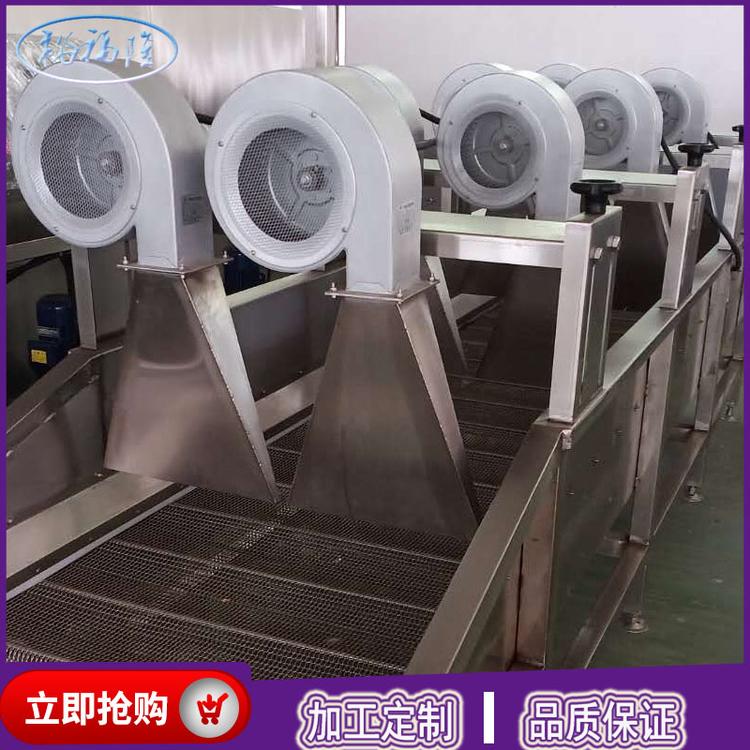 供应萝卜条沥水风干线 蘑菇清洗风干机 304不锈钢