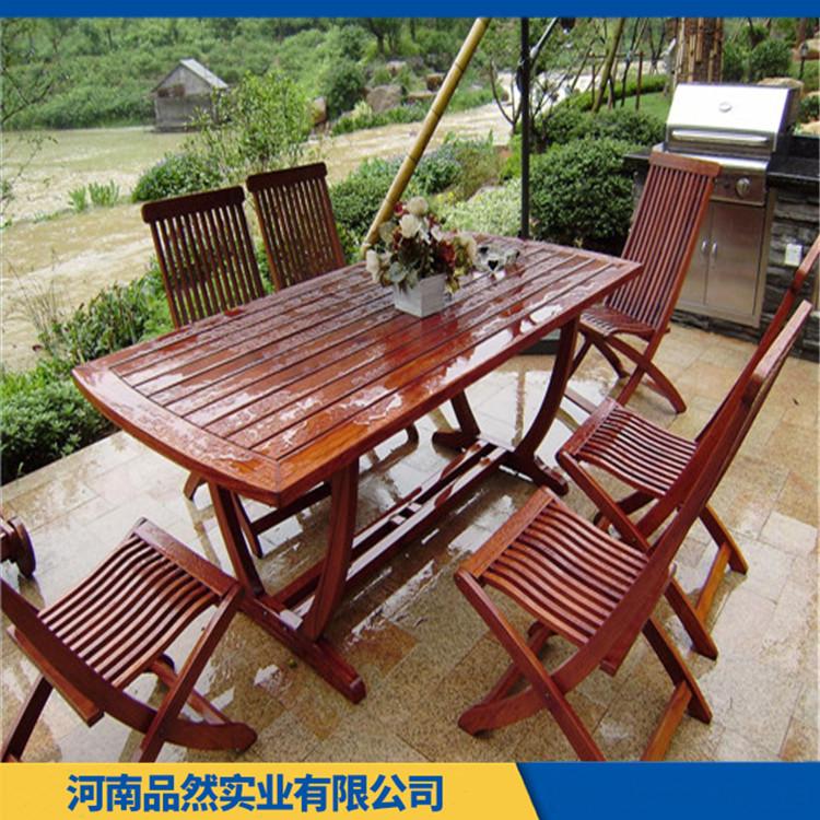 厂价直销户外公园椅 阳台酒吧碳化木车轮桌椅 厂家直销 结实耐用