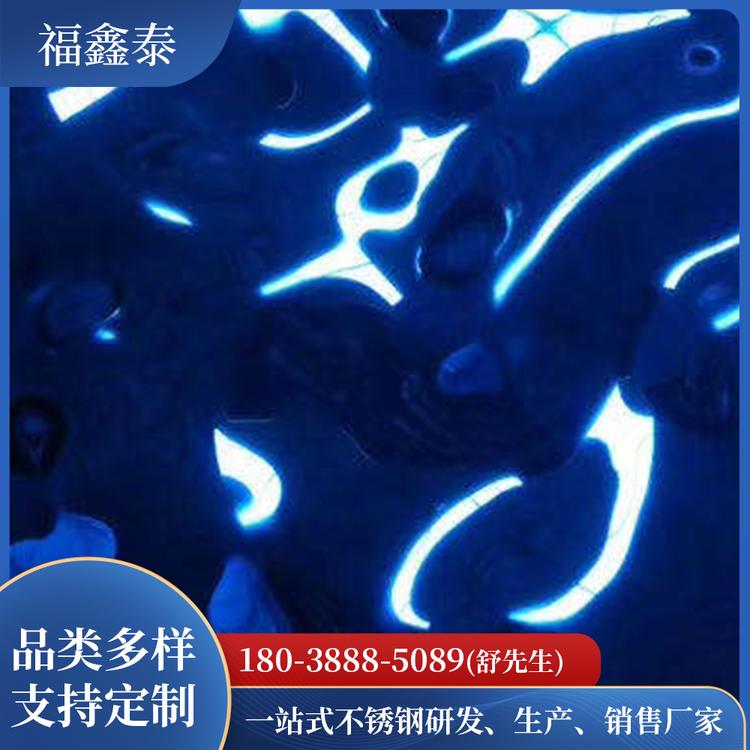 不锈钢波纹板 装饰不锈钢花纹板 波浪板定制 福鑫泰不锈钢