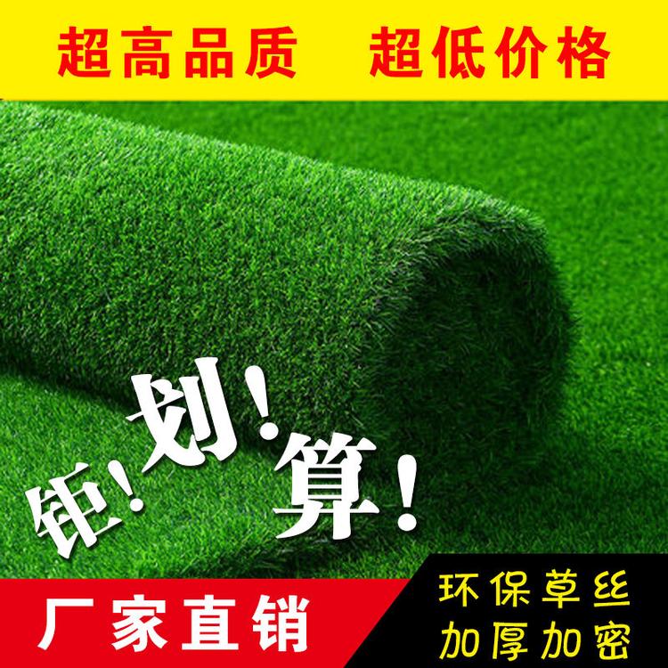 绿草塑料假草皮人造人工仿真草坪地毯绿植装饰草围挡户外楼顶地垫