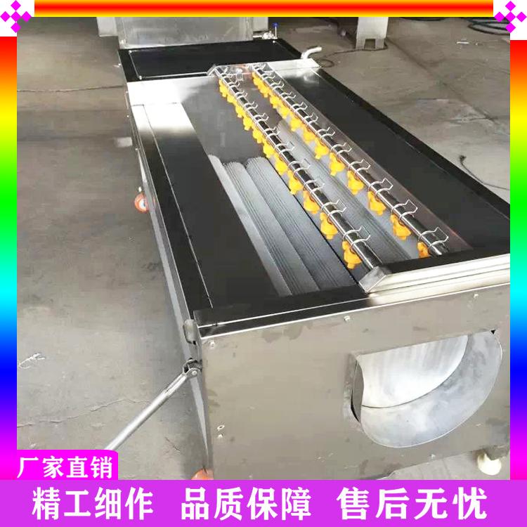 芒果毛刷清洗机 药材根茎去杂清洗机 自动出料土豆去皮清洗机