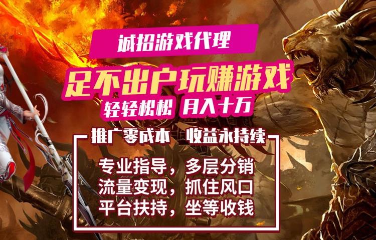 游戏代理  专人指导 全程无压力 省心省力