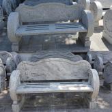 现货石雕座椅 石雕凳子汉白玉大理石座椅雕塑 公园广场落地摆件