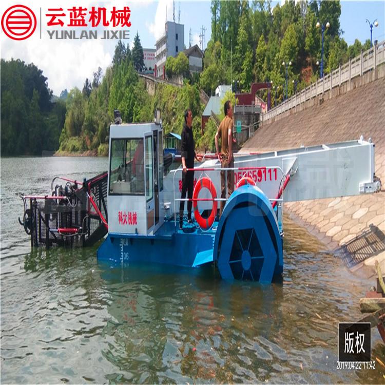 江苏南京小型半自动垃圾打捞船  河道水库保洁船