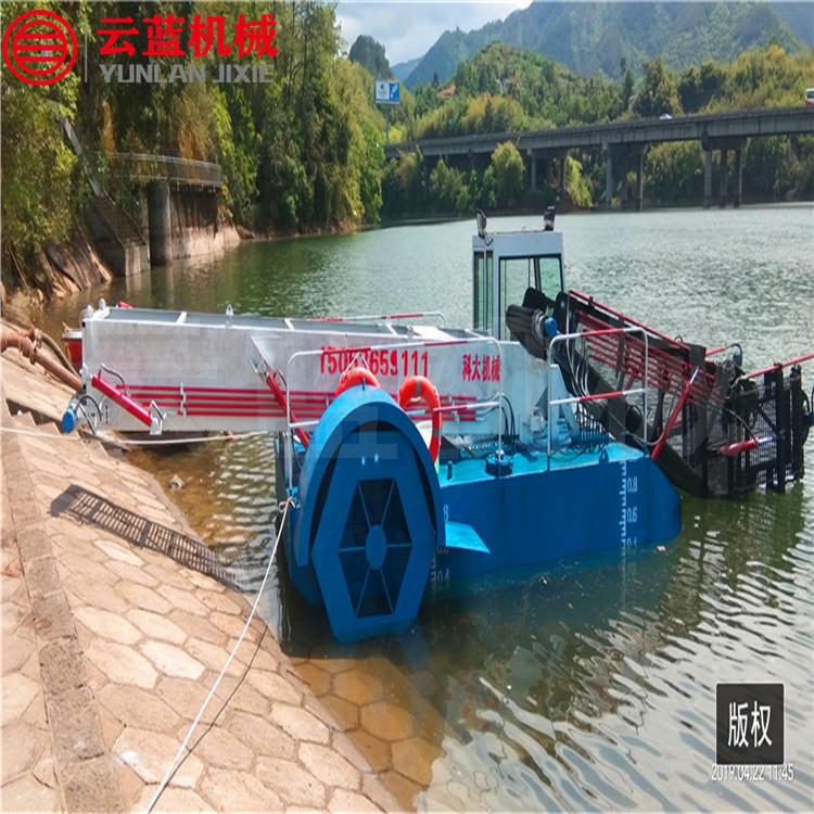 水草收割船  水葫芦水浮莲收割打捞船