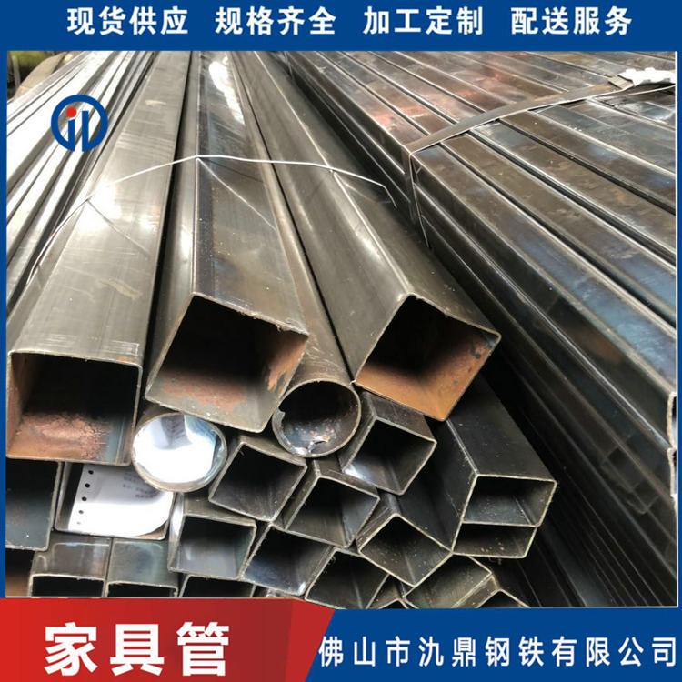 黑退火家具圆管 氿鼎 直销黑退薄壁家具管 薄壁直缝钢管 量大价格优惠
