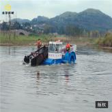 四川乐山水草水葫芦粉碎打捞船   河道垃圾打捞船