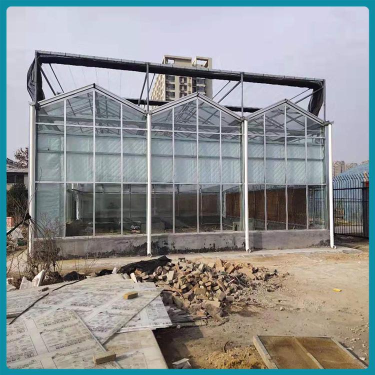 玻璃温室 玻璃温室工程 玻璃温室建造厂家 多种供暖方式可选择