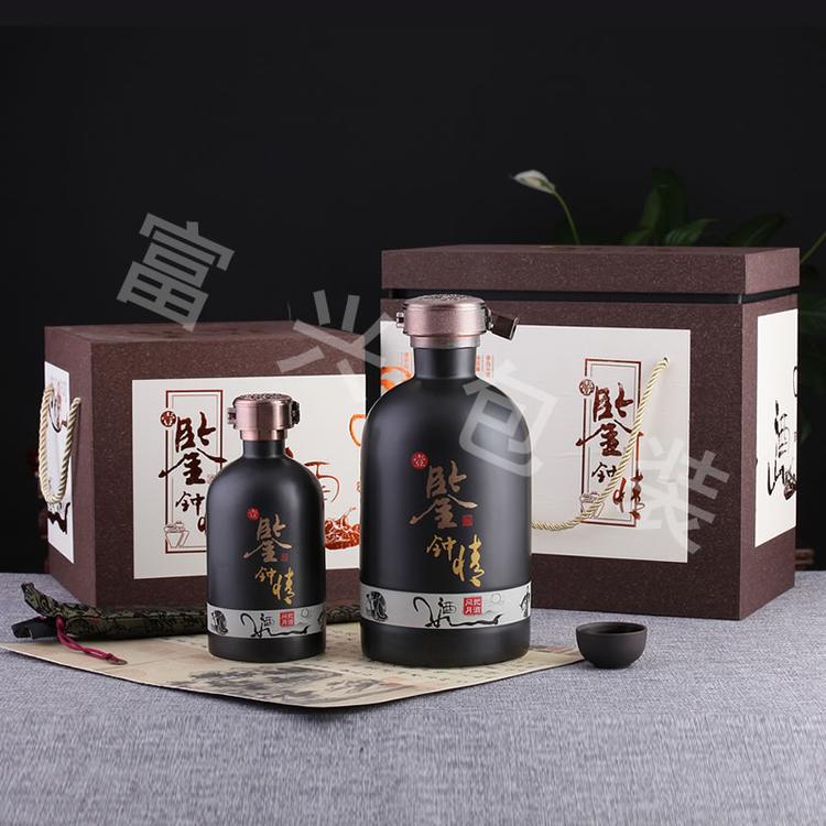 烤花玻璃瓶通用包装  富兴包装