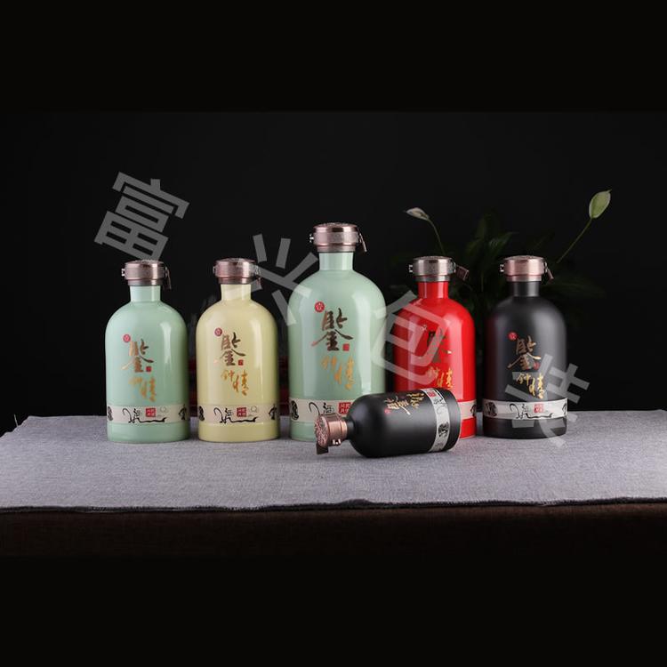 贴花玻璃瓶通用包装  富兴包装