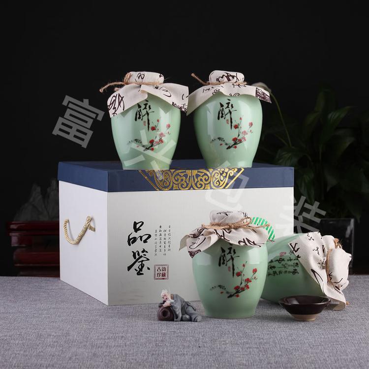 烫金玻璃瓶现货包装 可定制 富兴包装