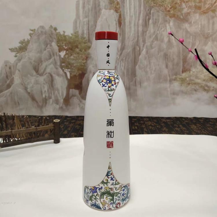 喷漆彩色酒瓶  婚宴玻璃瓶加工 富兴包装